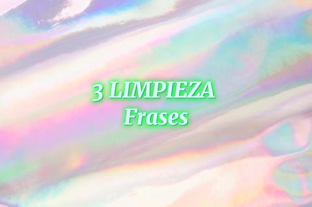 Portada de S.3 LIMPIEZA frases